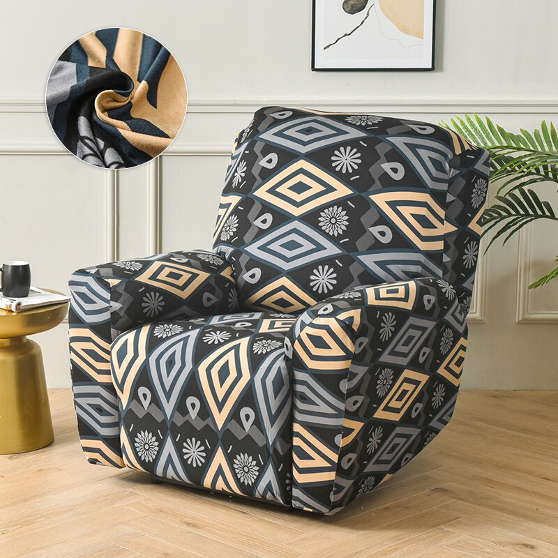 Spring Print Recliner narzuta na sofę s elastyczny fotel Lazy Boy Recliner pokrowce na krzesła antypoślizgowy rozkładany tapczan narzuta na sofę do wystroju domu: Y075 / 1 Seat