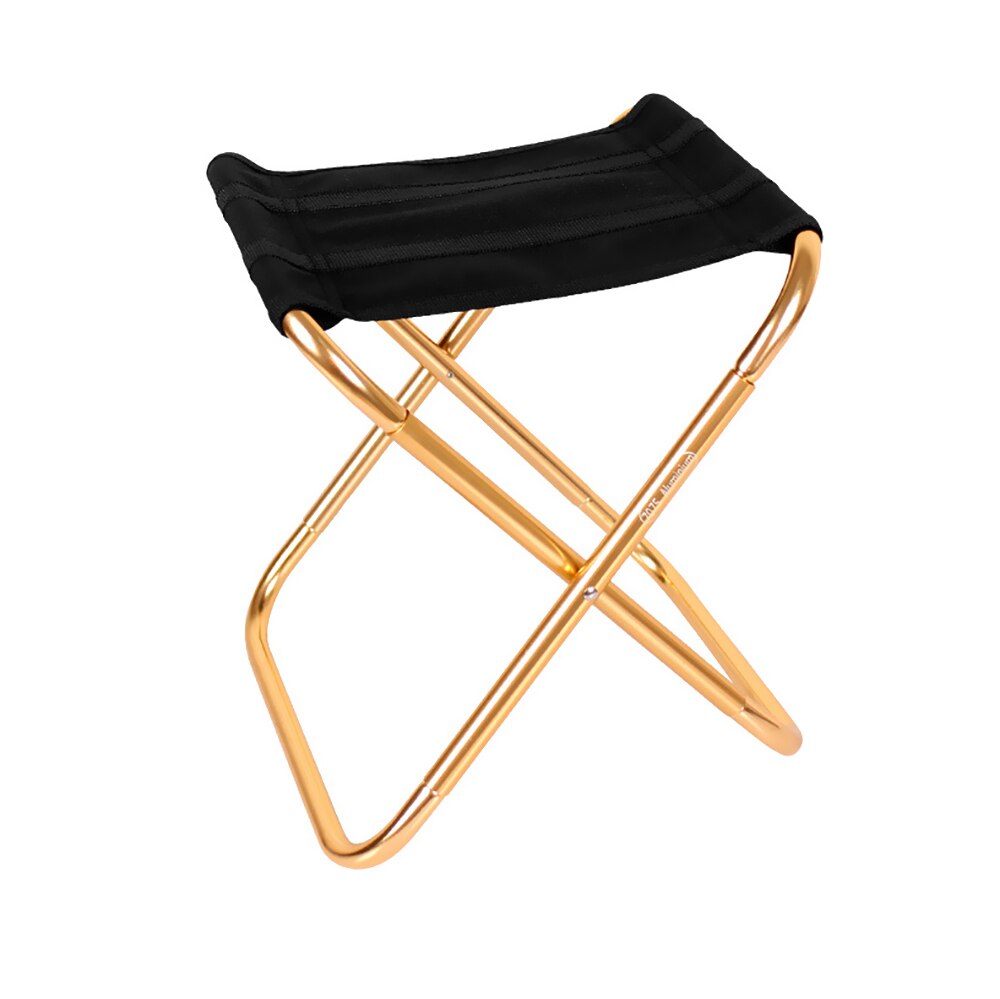 Sammenklappelig fiskestol letvægts picnic campingstol foldbar aluminiumsklud udendørs bærbar let at bære udendørs møbler: B