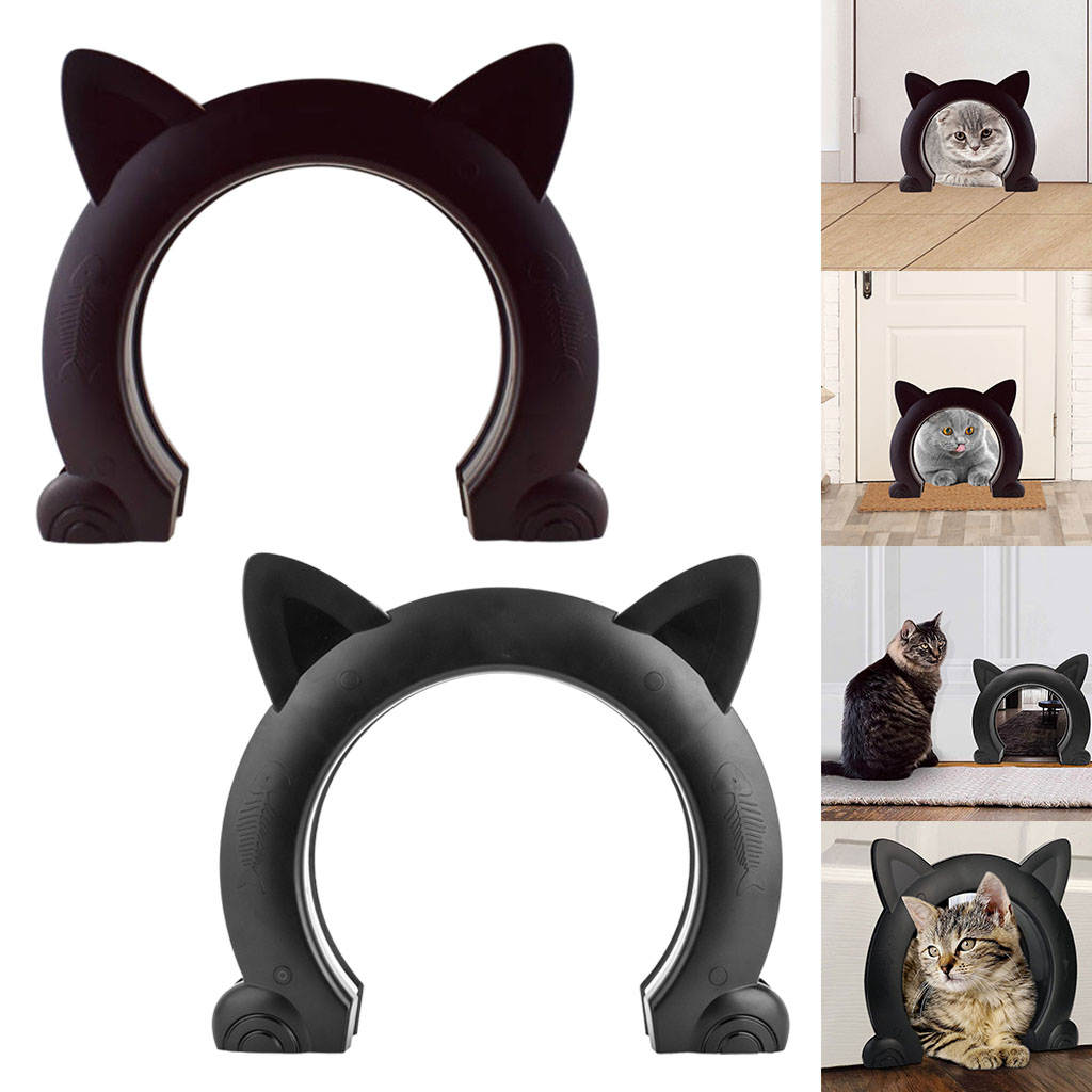 Porte en forme de chat mignon, porte d&#39;accès à grande ouverture pour chaton