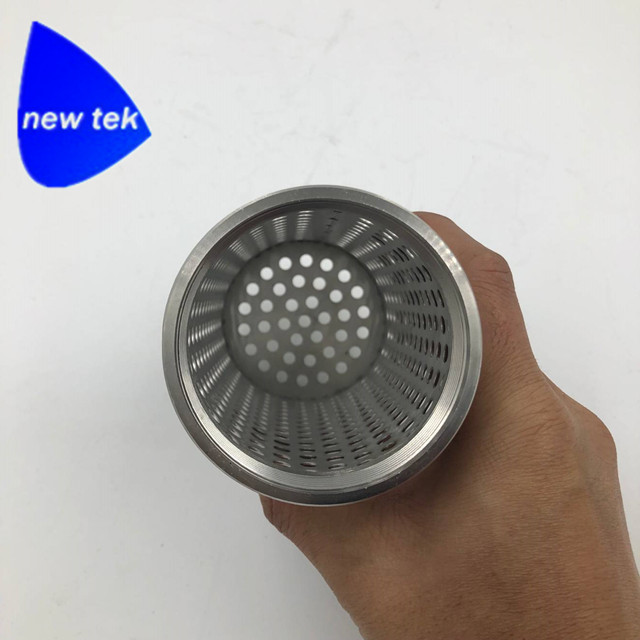 Short 1.5inch Tri Clamp Inline Wort Strainer with 102mm Body Tri Clover