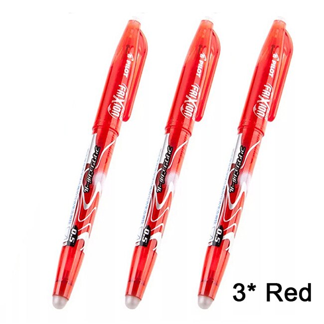 Pilot FriXion Ball Erasable Gel Pens Elfinbook Pen Fine Point Black/Blue/Red inks for Rocketbook: 3 Red