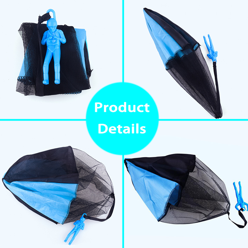 2 Stuks Hand Gooi Soldaat Parachute Speelgoed Indoor Outdoor Games Voor Kinderen Mini Soldaat Parachute Fun Sport Educatief Speelgoed jongen