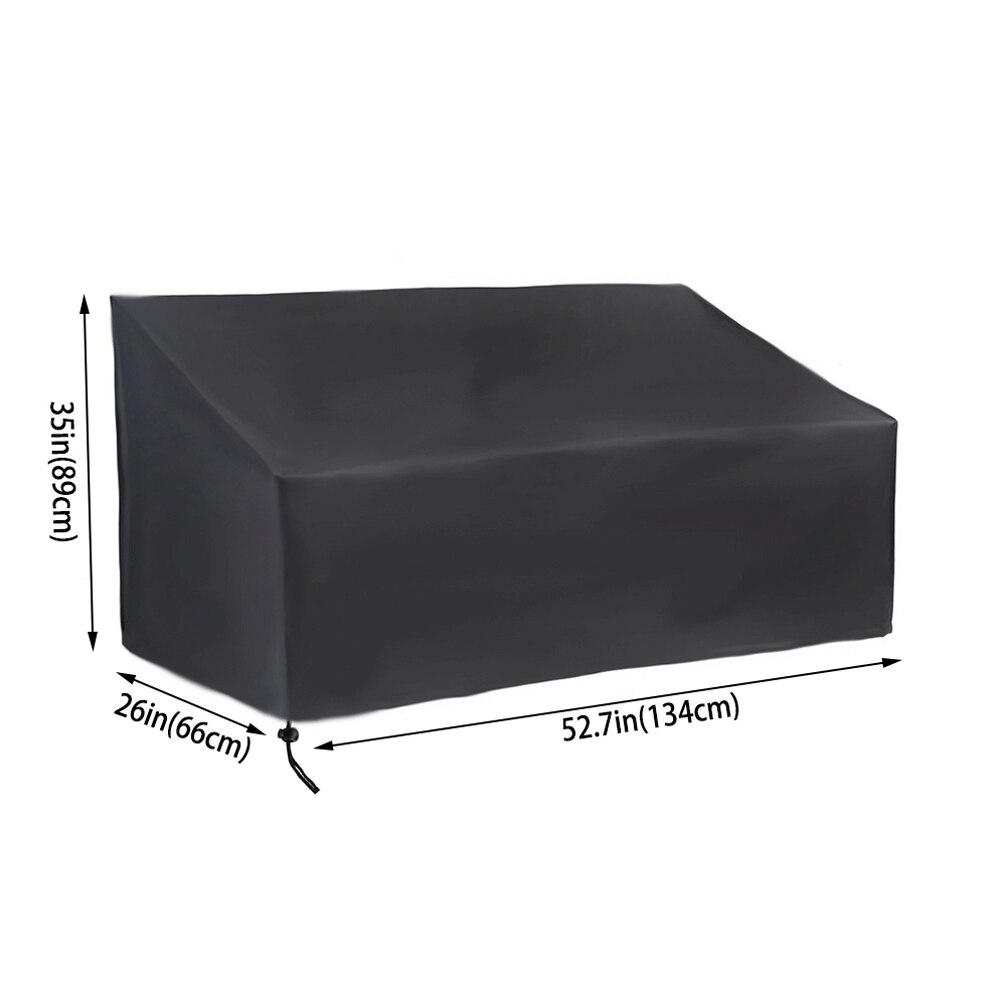 Cubierta impermeable para muebles de exterior, protección contra lluvia, nieve, polvo, viento y UV, tela Oxford, césped y jardín, terraza