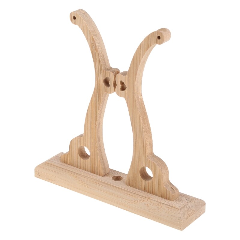 Chinese Hand Fan Stand Hout Stevige Ronde Fan Display Base Decoratieve Stand Handy Fan Display Houder Ronde Hand Ventilator Opslag thuis: Wood color