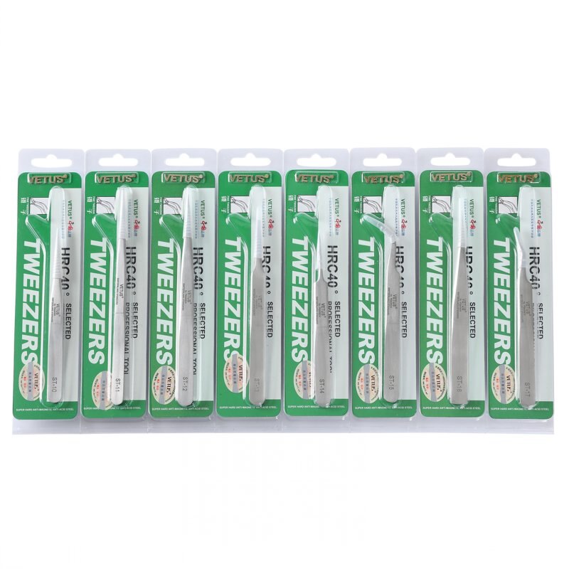 Vetus Pincet Lash Extension Pincet Scherpe Puntige Wimper Pincet