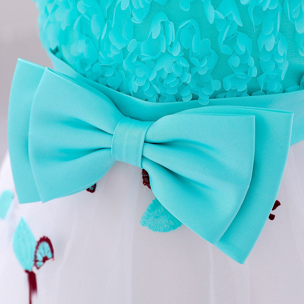 Bloem Kinderen Trouwjurk Voor Pasgeborenen Bruidsmeisje 1 Jaar Baby Meisje Verjaardag Jurk Meisjes Kleding Peuter Meisje Outfits