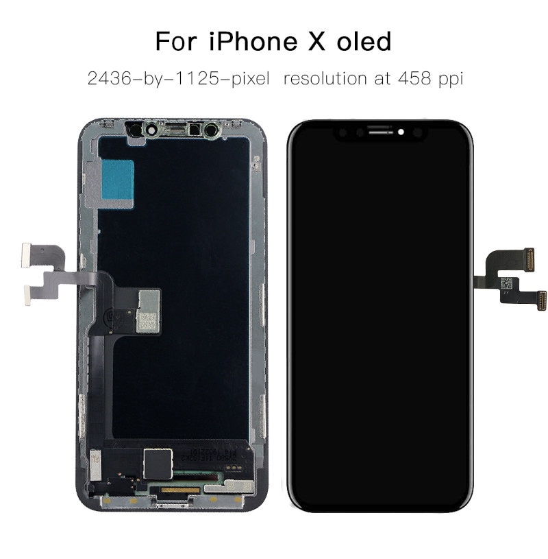 Pantalla LCD de repuesto OLED para iPhone X, XS Max, pantalla táctil 3D ensamblada, para XR