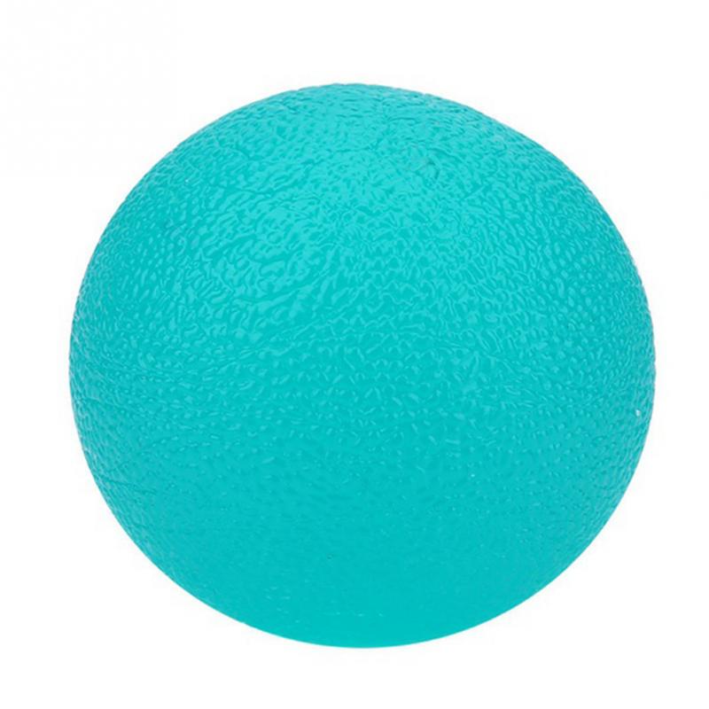 Silikonmassageterapi greppboll för hand fingerstyrka träning stressavlastning dekompressionsboll fitnessutrustning  #2: Grön