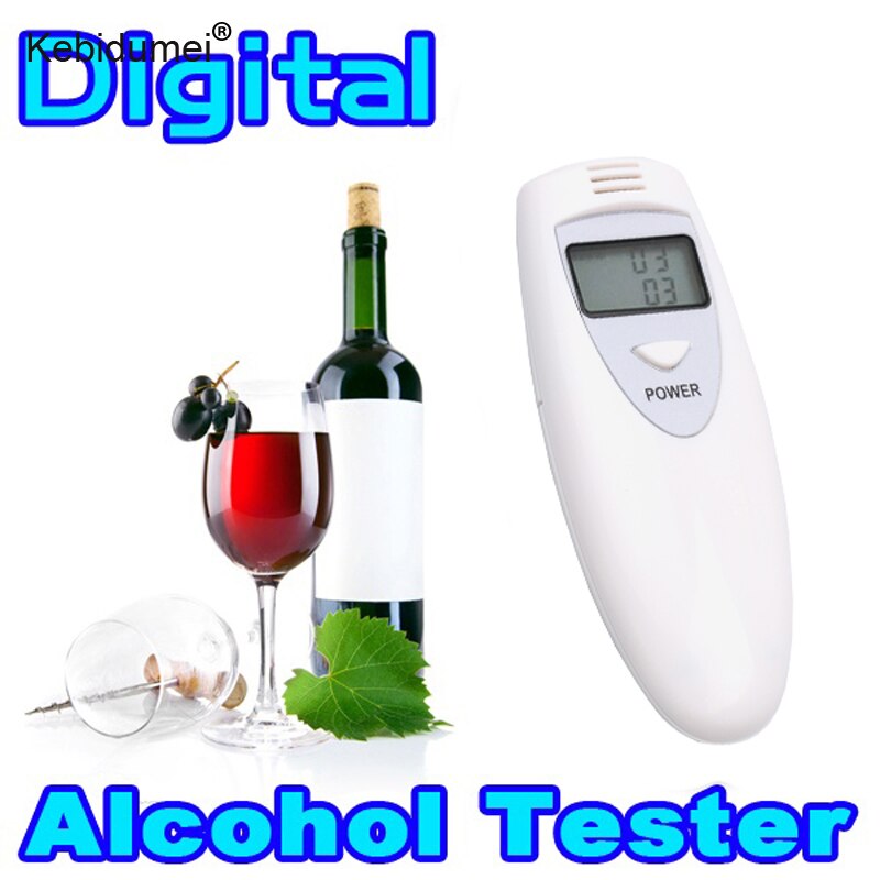 Kebidumei Draagbare Adem Alcohol Analyzer Professionele Digitale Blaastest Tester Body Alcoholicity Meter Alcohol Detectie