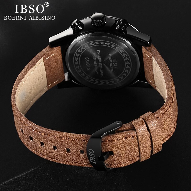 Ibso herenhorloges met schedel, quartzhorloges in punkstijl voor heren, hiphop sporthorloge, waterdicht, urenteller