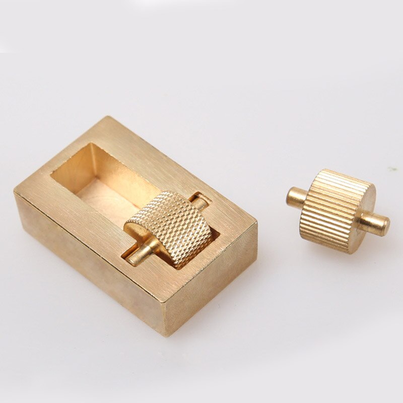 1 Pcs Ferramentas de Escultura de Cobre Puro Artesanato de Couro Borda De Couro Óleo Corante Sew DIY Conjuntos De Ferramentas Leathercraft Costura À Mão Para tomada de Couro