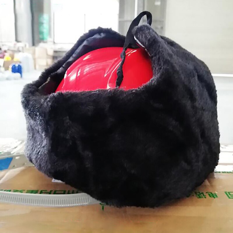Winter Safety Helmet Removable Warm Cotton Lining Protective Helmet Safety Cap Hat, Anti-impact Outdoor Construction Work Helmet
