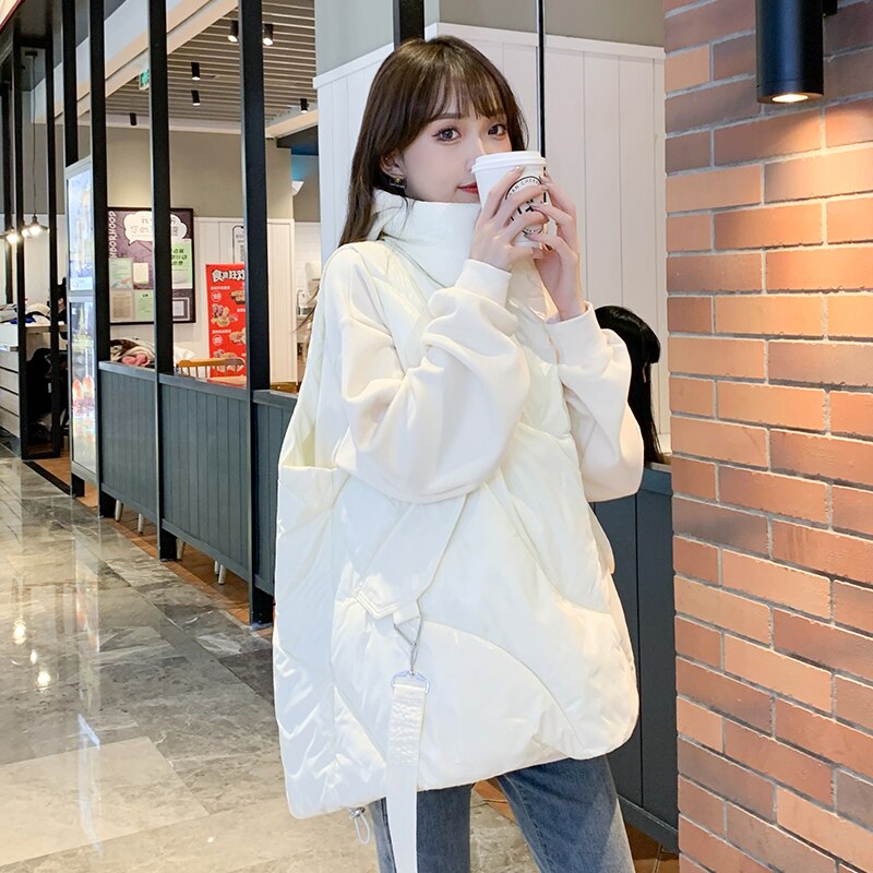 Gilet à col rabattu sans manches pour femme enceinte, vêtement de grossesse à la , automne et hiver 2022: white / XL