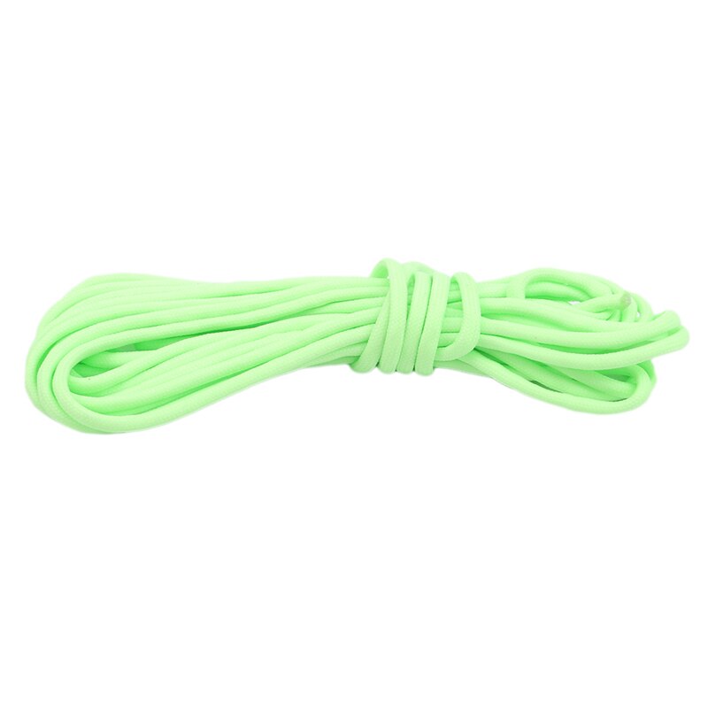 5/10 Meters Survival Paracord Luminous Rope Camp Glow Paracord 550LB 7 Strands Lanyard Ropes Outdoor Ropes: Green 5 meters