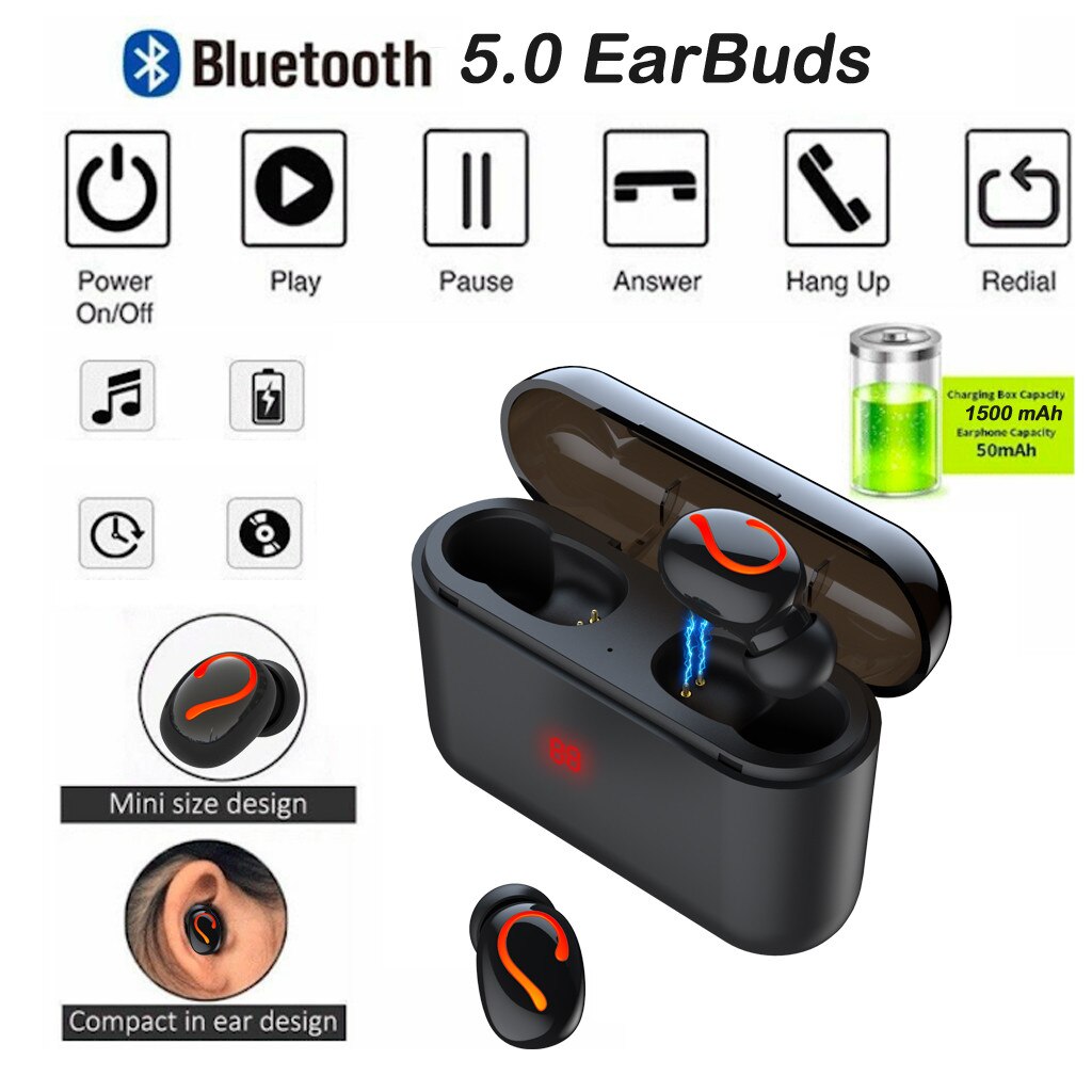 Q33 TWS wireless Bluetooth 5.0+EDR sports highdef... Grandado