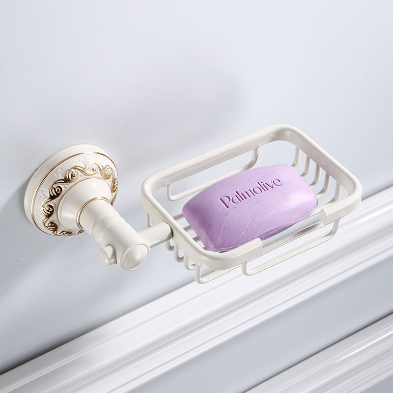 Distributeur de savon mural de porte-savon, accessoires de salle de bains, support de savon noir