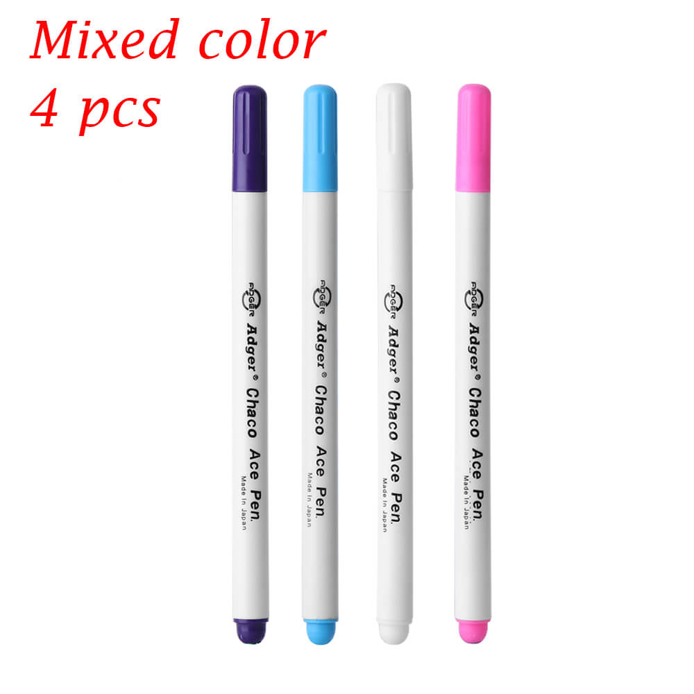 1/4pz Scomparsa Inchiostro Cancellabile Marcatore Tessuto Penna di Acqua Penna Cancellabile e Cucito Ricamo A Punto Croce Strumento per Cucire pittura FAI DA TE: 4pezzi multicolore