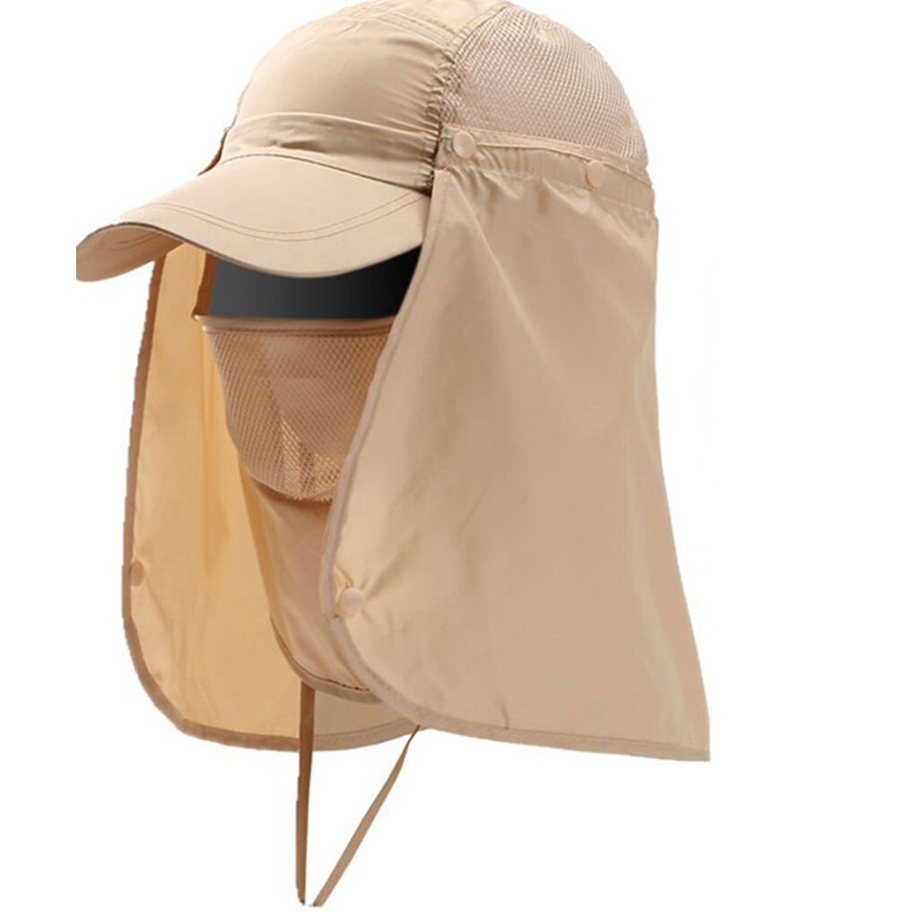 A0NIJIE Outdoor Sun Hat UV Protection Ear Flap Neck Cover Fishing Hunting Hiking Cap Unisex Leisure Hat: NO.2