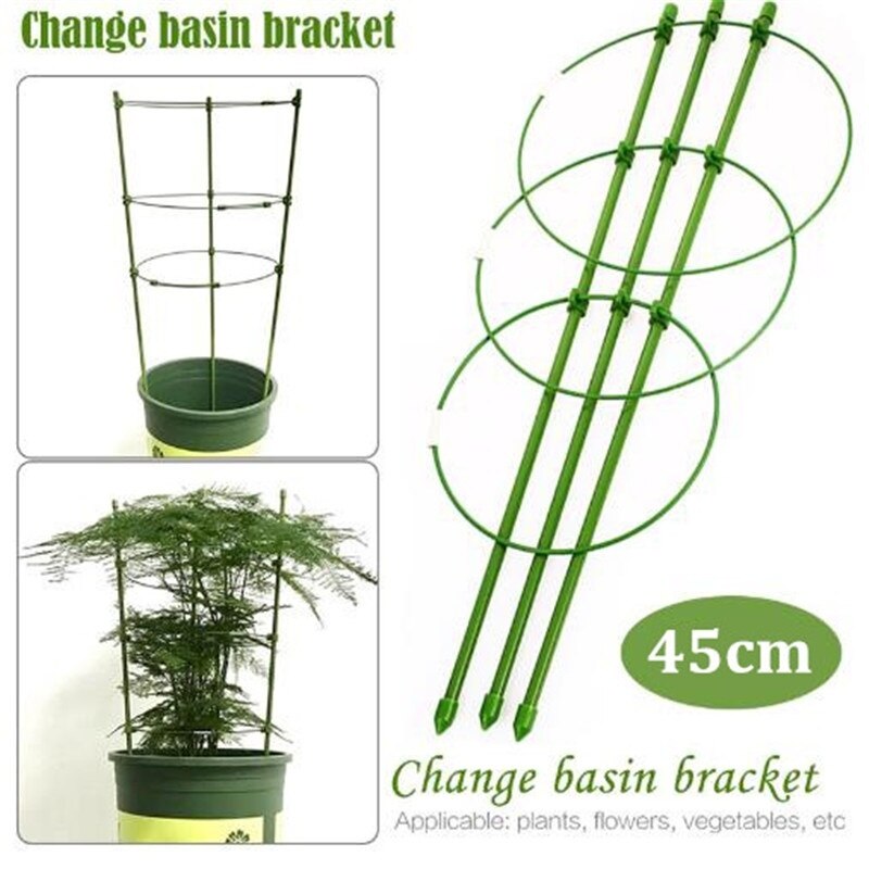 1 set 45cm planten klimplant rek plantenpot ondersteuningsframe bloemen groenten decoratieve trellis beugel
