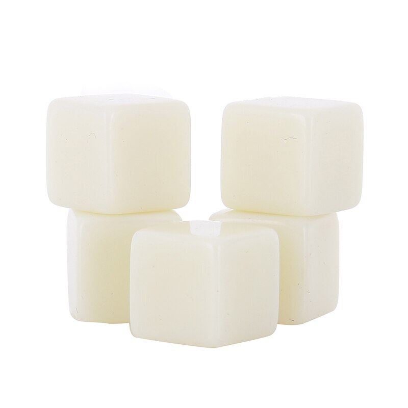 5Pcs D6 Dobbelstenen 12Mm Sterven Zes Zijdige Tafel Gaming Dobbelstenen Leeg Voor Rollenspel Speelgoed