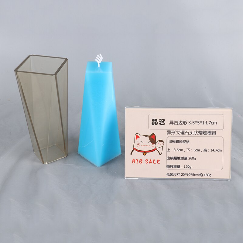 DIY home dec special shapes candle mold making kits shaped marble molds for candles resin mold diy manual wax candles lz71a: Default Title