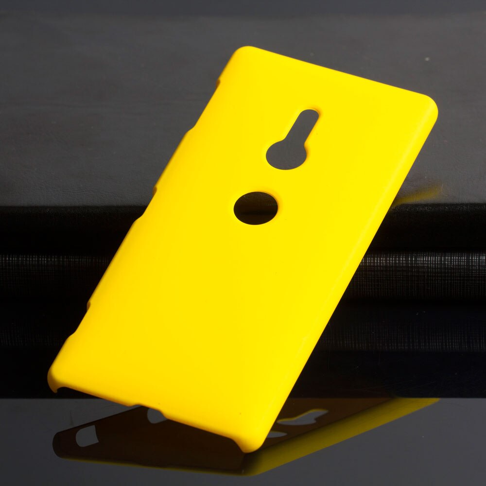 Plastic Coque Cover 5.7For Sony Xperia Xz2 Case For Sony Xperia Xz2 Xz 2 Dual H8216 H8266 H8296 Phone Back Coque Cover Case: Yellow