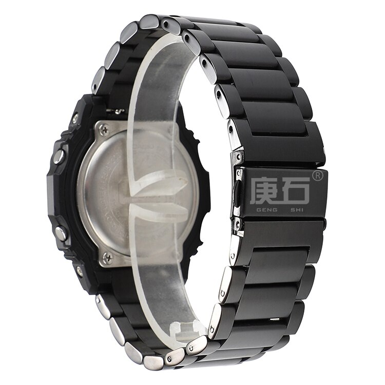 Gengshi Stainless steel Band Strap For Casio G Shock GA-2100 GA-2100-1A1 GA-2100-4A: Black