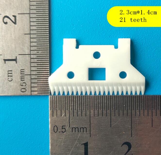 5pcs 21 teeth white zirconia ceramic clipper blade