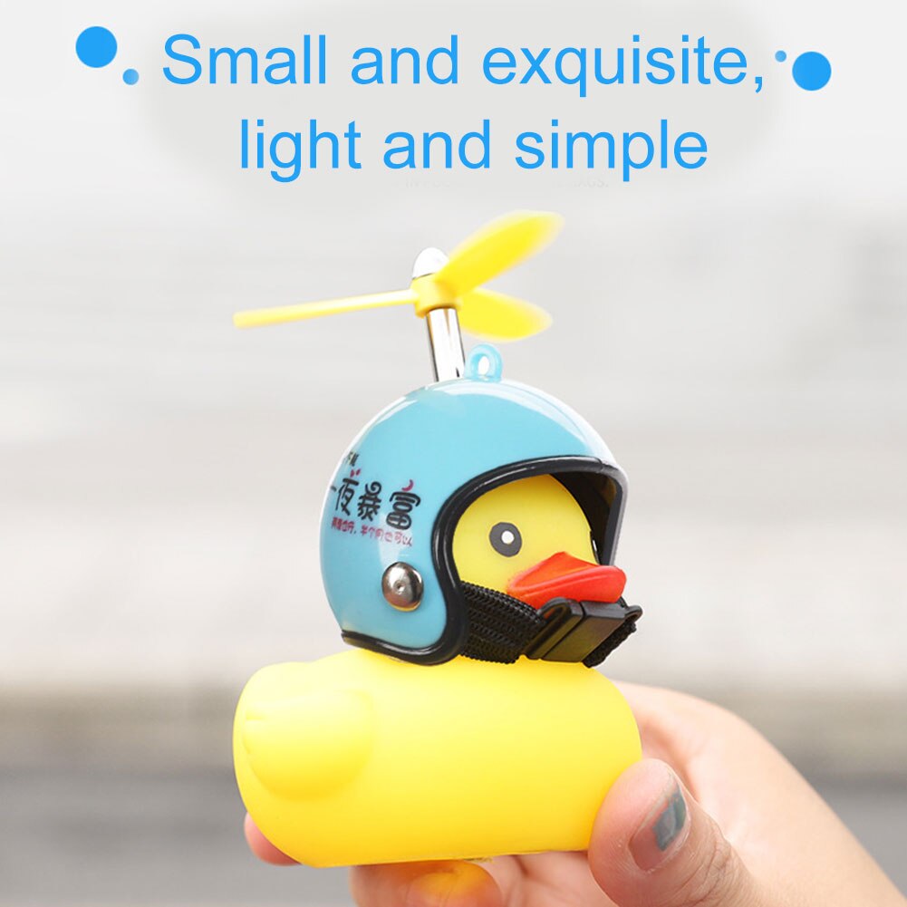 Kleine Gelbe Ente Auto Dekoration Windjacke Entlein mit Helm Auto Zubehör S66