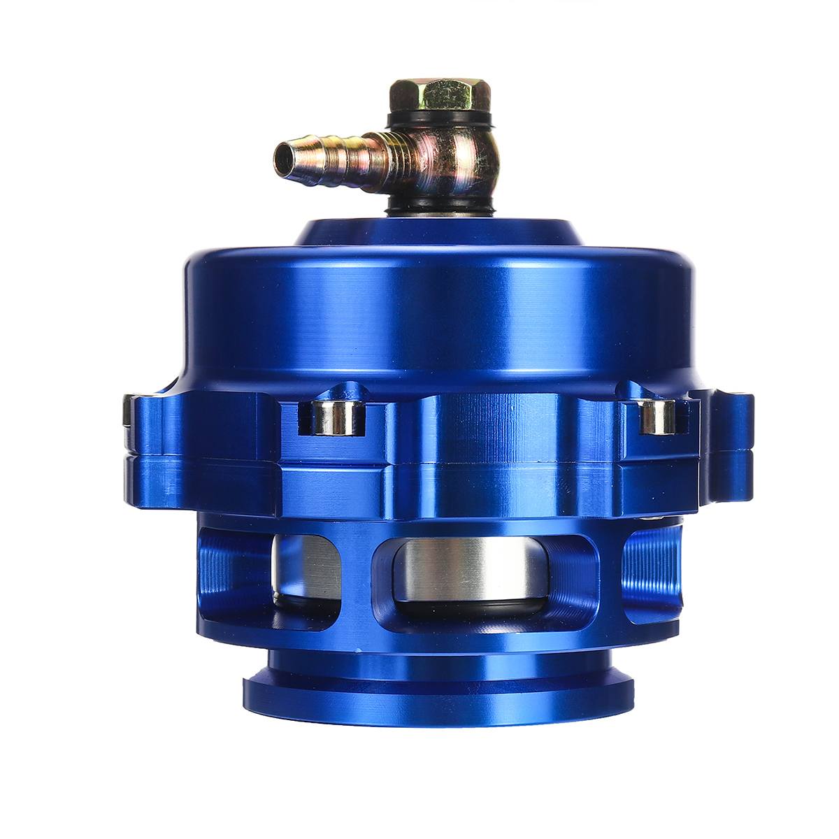 Válvula de descarga Turbo de aleación de aluminio de 50mm de gran , abrazadera de banda en V BOV de ventilación 360, aumento de 35psi con anillo en O de resorte
