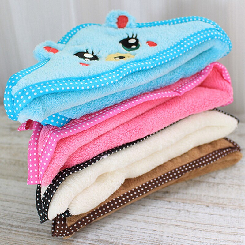 Cute Soft Animal Pattern Pet Dog Towel Pet Bath Towel Lovely Puppy Dog Bathrobe Size S M L