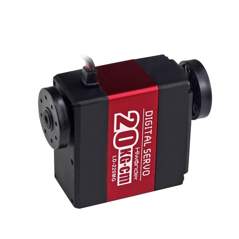 LD-220MG 20KG high torque full metal gear metal shell 2-axis digital servo for DIY robot