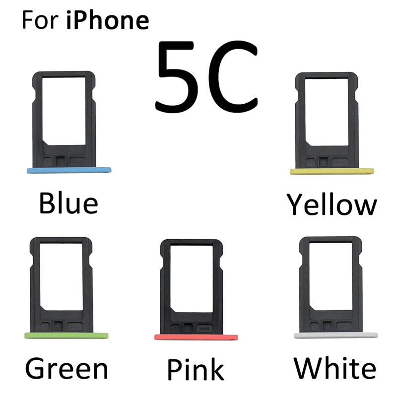 Porte-carte Nano Sim pour iPhone 5C, A1507, A1529, A1532, A1456, avec broche d&#39;éjection gratuite