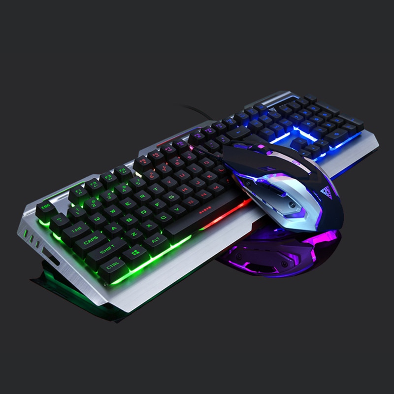 Gaming Tastatur Og Mus Gamertastatur Med Tofarvet Spr jtest bning keyboard-and-mouse-town-green