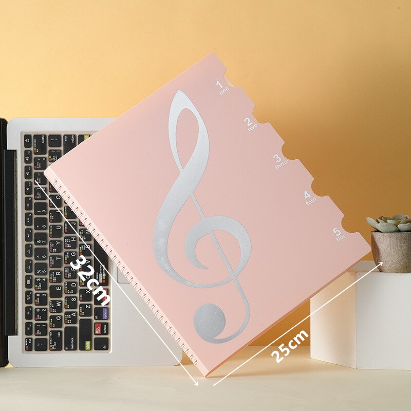 Dossier de rangement de partition de Piano de 40 Pages, sac de feuille A4 pour la pratique de la musique, support de rangement de partition, organisateur d&#39;accessoires d&#39;instruments