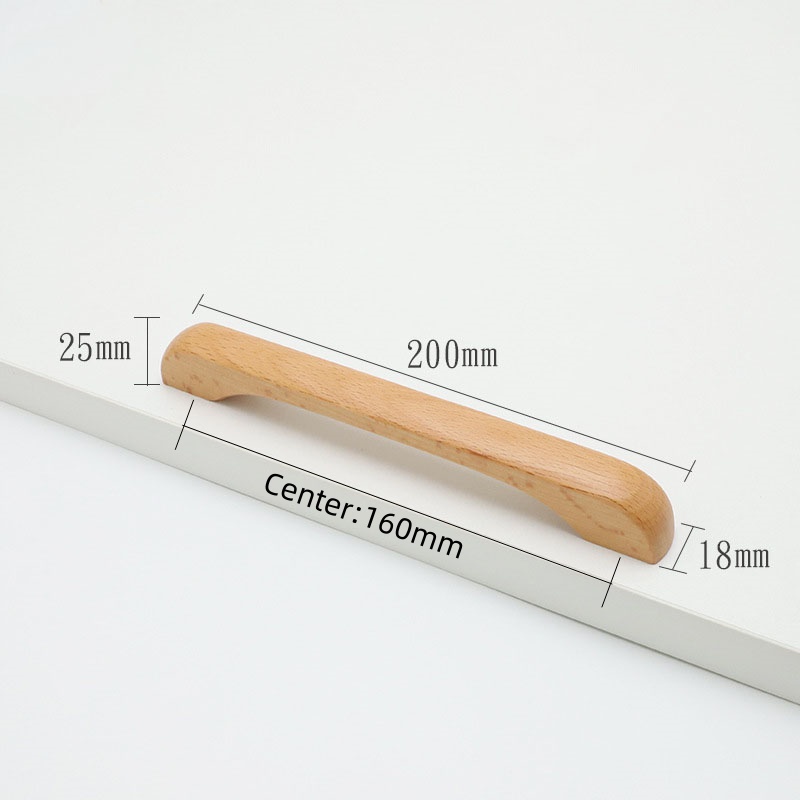 Natural Kitchen Furniture Wooden Handle Solid Wood Handles for Cabinets and Drawers Closet Dresser Wardrobe Pulls Wooden Handles: Blue