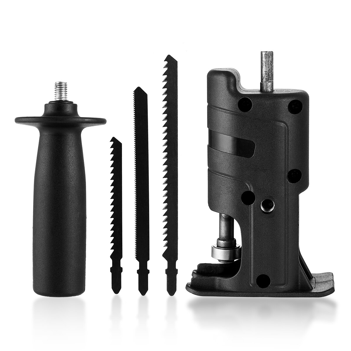 Vastar-Adaptador de sierra recíproca portátil, taladro eléctrico a sierra eléctrica para madera, herramienta de corte de Metal con hoja de sierra: set 1