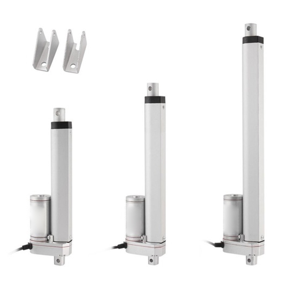 12V Small DC Electric Push Rod White Material Aluminum Alloy Linear Actuator Motor set of tools