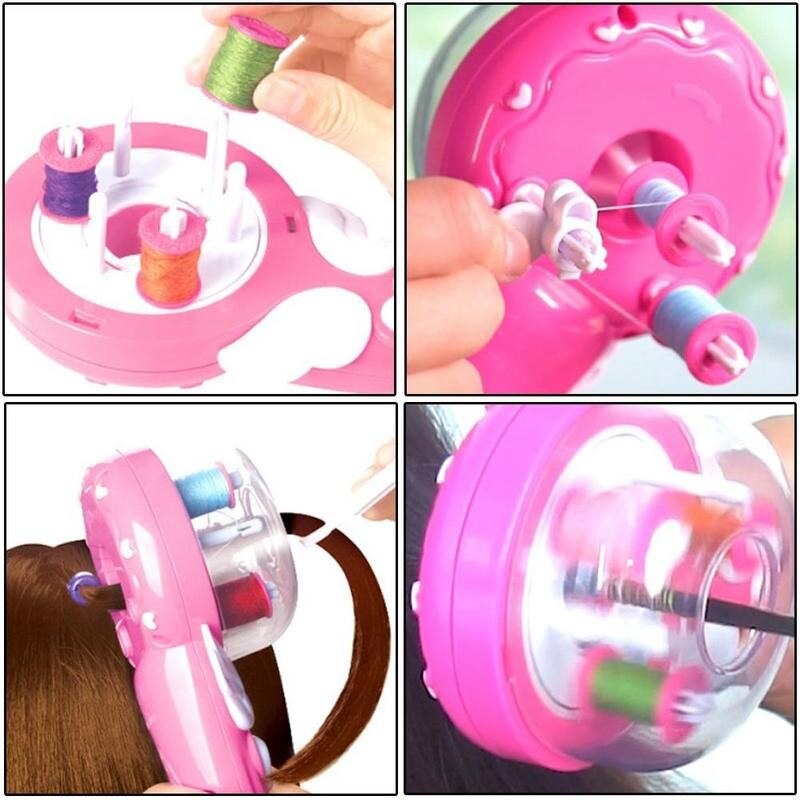 Automatic Hair Braider Toy DIY Stylish Braiding Hairstyle Tool Twist Braider Machine Hair braid Weave Roller Toys For Girl