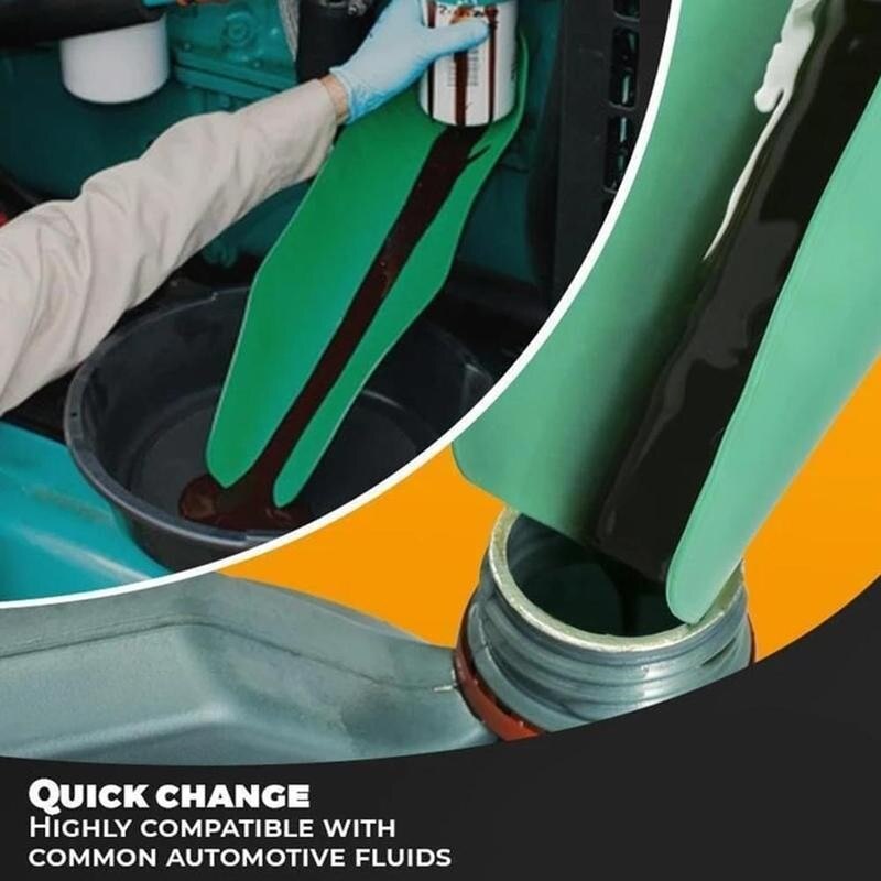 Herramienta de drenaje Flexible, embudo aditivo de aceite para motocicleta, máquina de granja, embudo para repostaje de coches, embudo más largo, líquido para motor de gasolina