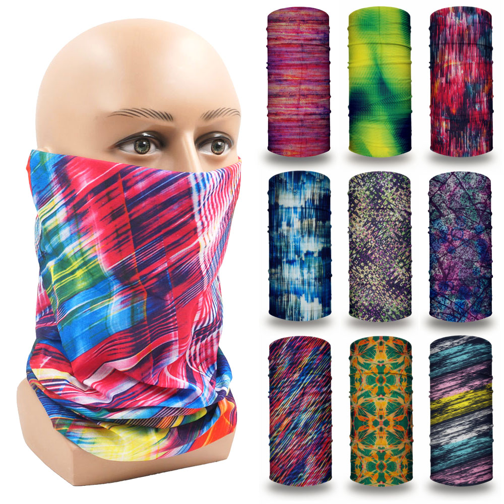 Kleurrijke Bedrukte Haarband Bandana Hoofd Voor Vrouwen Nek Gaiter Tube Sjaal Voor Mannen Fietsen Wandelen Hardloopsport Face Bandana 'S