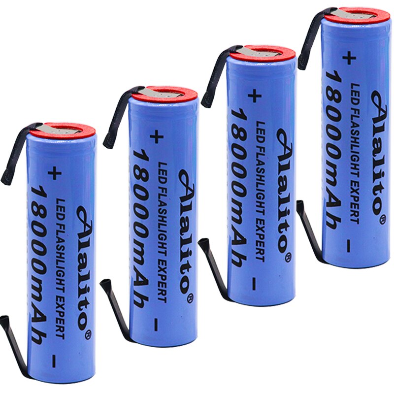 100% Original 3,7 v 18000mah 18650 Lithium-Akku Für Energie Werkzeug Schweißen Nickel Blatt batterien Pack