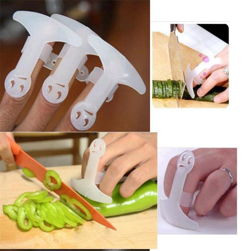5pcs Plastic Hand Protector Guard Adjustable Finger Protector Safe Slice Tool Kitchen Aid Cooking Tool Cut Proof Home Gadgets
