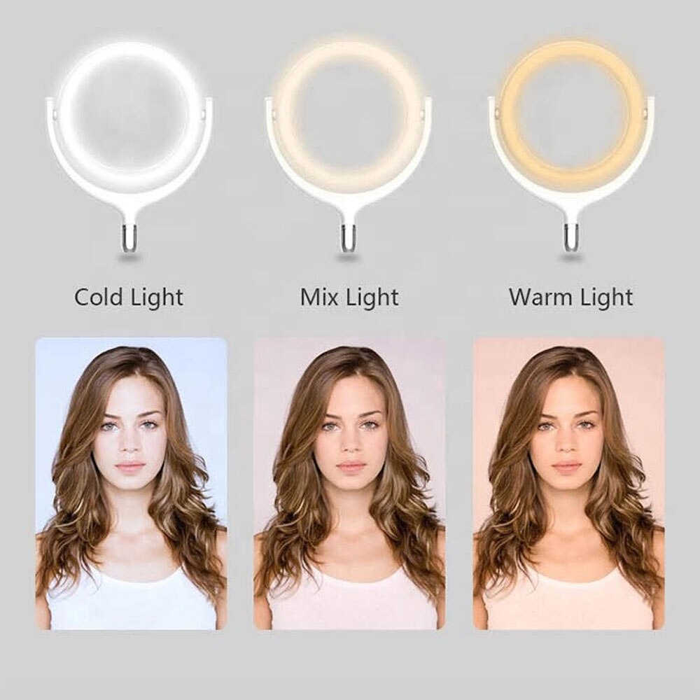 12inch Rotate 360 degrees Dimmable LED Selfie Ring Light ringlight Lamp Video Camera Phone Live Fill Light