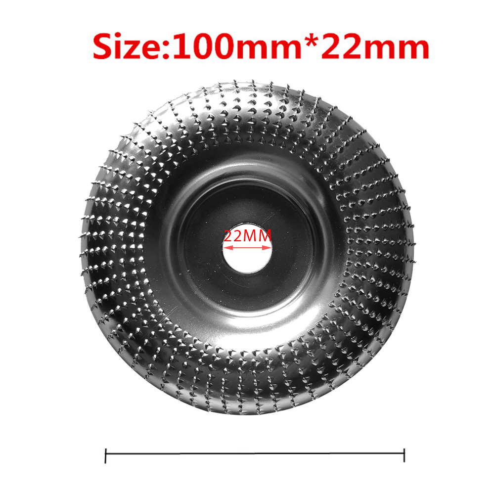 22mm Steel Woodworking Angle Grinding Wheel Wood Sanding Carving Disc Angle Grinder Wheel For Rapid Removal Shaping: 01