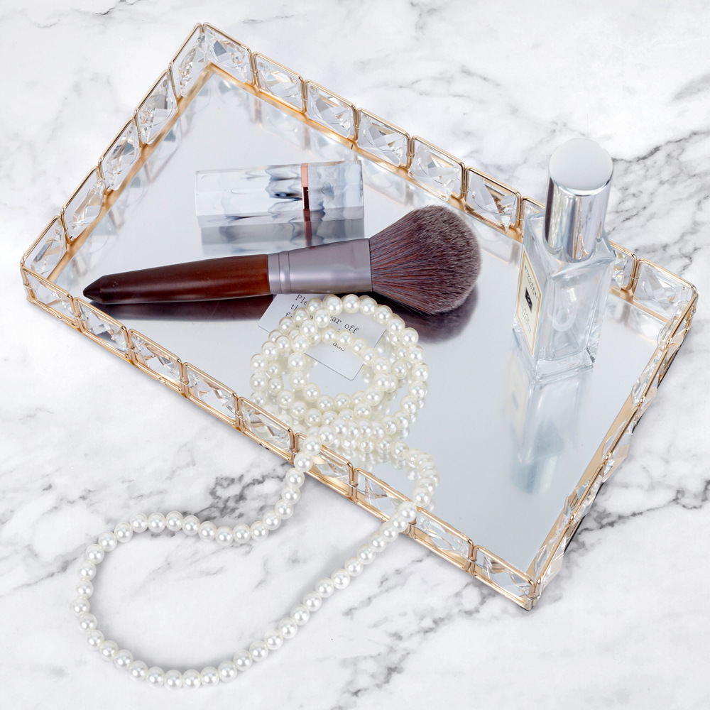 Metal Tray Entrance Key Storage Large-capacity Items Home Decoration Ornaments For People Presents