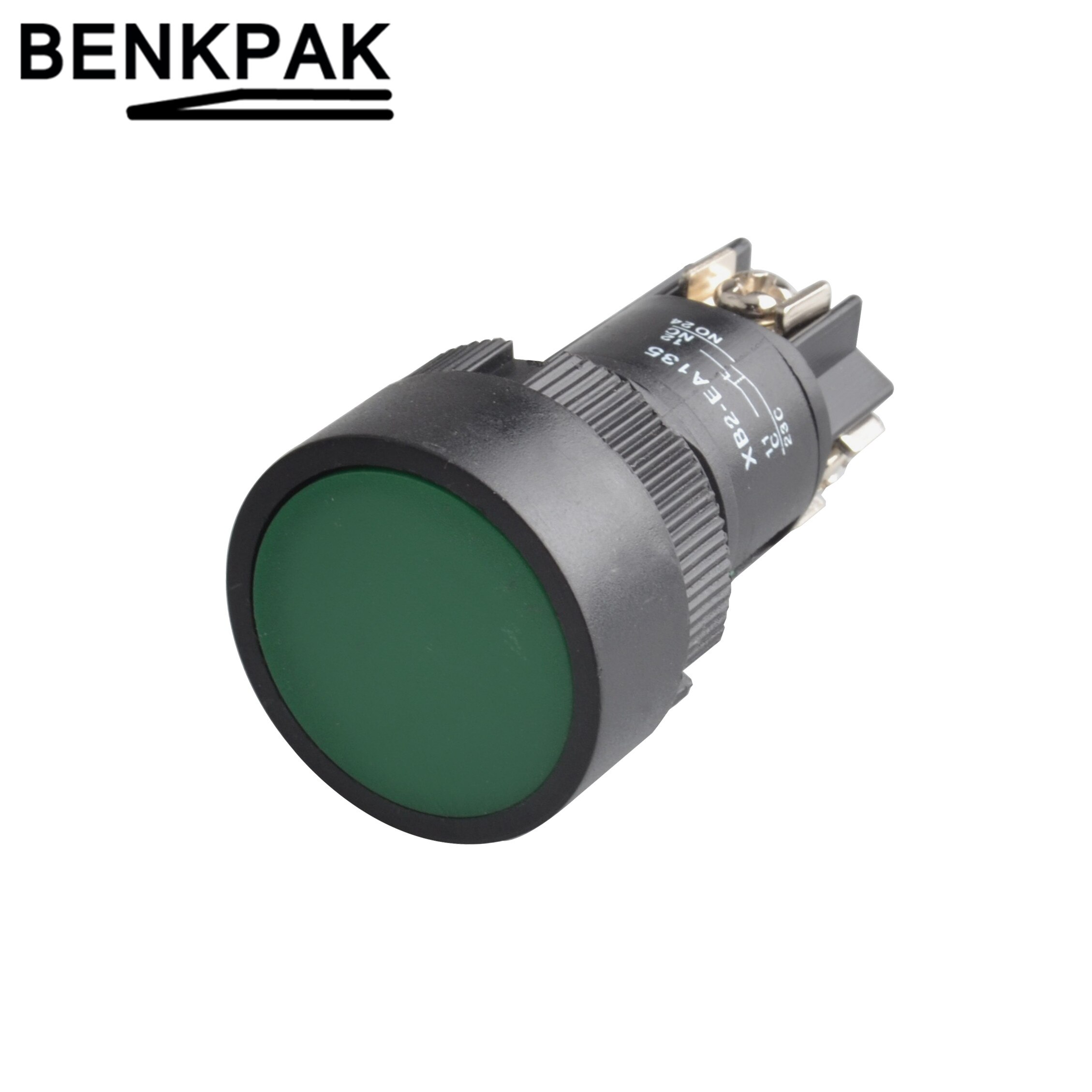 22mm momentary Push button switch 3pin: Green