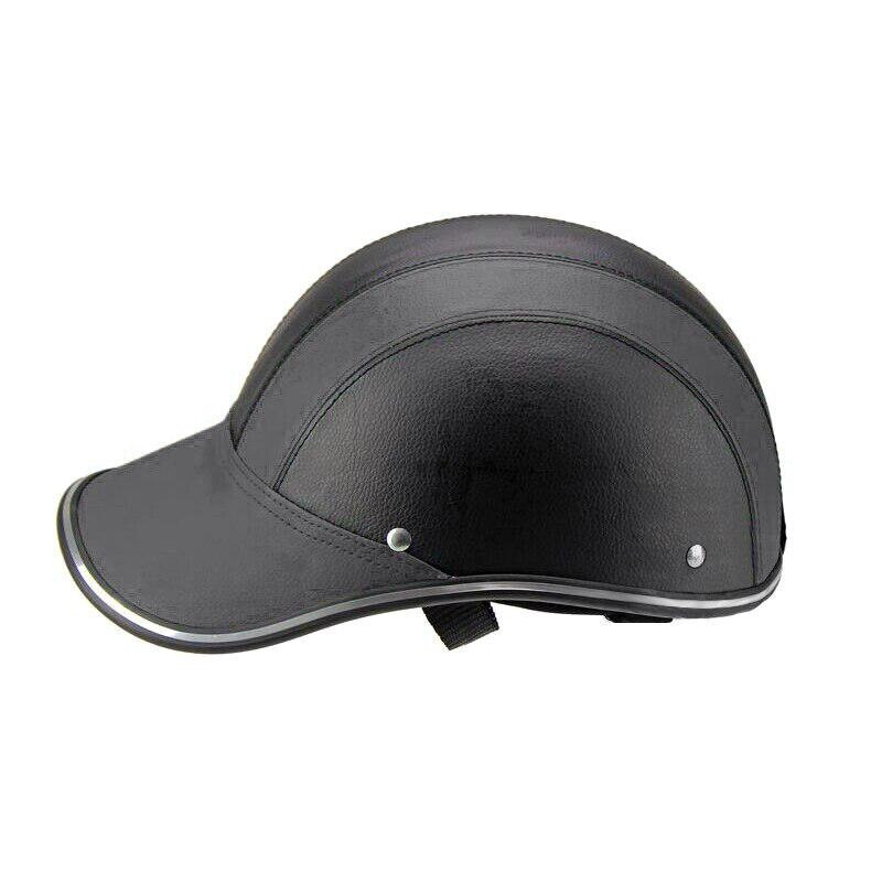 Mortorcycle Half Gezicht Beschermende Helm Unisex Volwassen Motor/Fiets/Fiets Helm Half Motorfiets Armor Jas Helm: Black