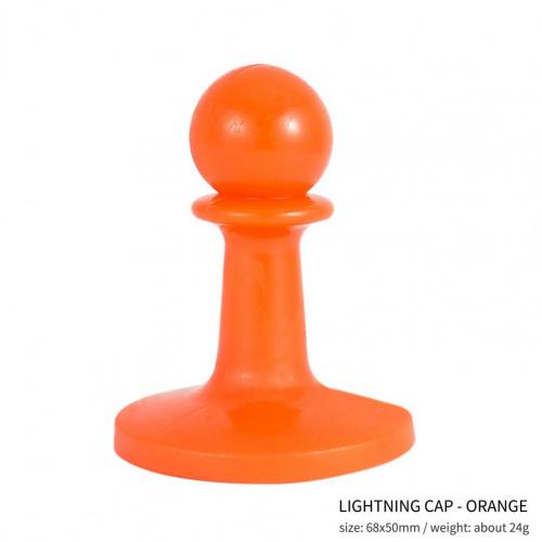 Chapeau de Protection Anti-foudre pour Camping en plein air, 1 pièce, tige d&#39;auvent de sécurité pour tente: Orange