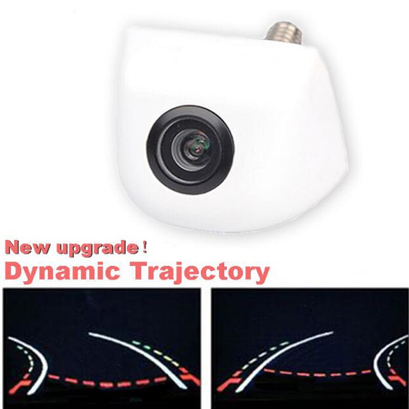 Intelligent Dynamic Trajectory Tracks Rear View Camera CCD Reverse Backup Camera Parking Assistance White Black Silver